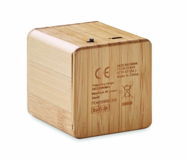 Logotrade promotional items photo of: Bamboo wireless speaker