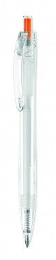 Logo trade promotional giveaways image of: RPET push ball pen