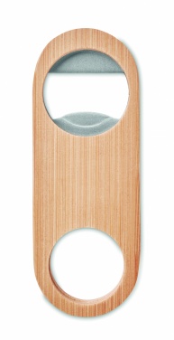 Logotrade promotional product image of: Oval Bamboo bottle opener VALBAMPER