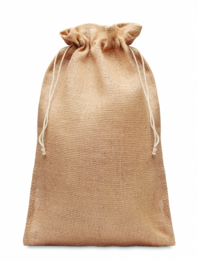 Logotrade promotional item picture of: Large jute gift bag 30x47 cm