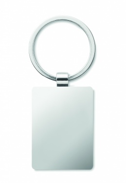 Logotrade business gift image of: Rectangular key ring bamboo WEST