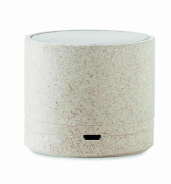 Logotrade corporate gift picture of: 3W speaker in wheat straw/ABS