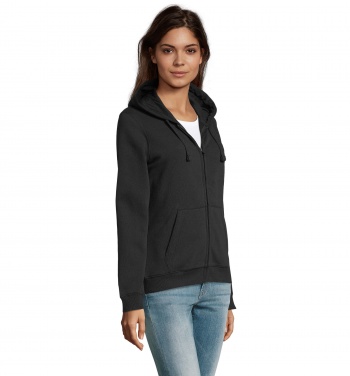 Logotrade promotional products photo of: SPIKE WOMEN ZIP HOOD SWEAT