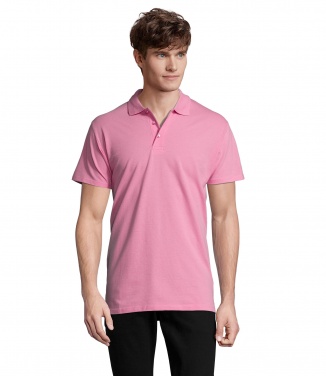 Logo trade promotional giveaways image of: SPRING II MEN Polo 210g
