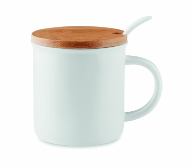 Logotrade promotional merchandise image of: Porcelain mug with spoon