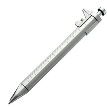 Logotrade business gifts photo of: Plastic ballpen with sliding calliper PRESCOT