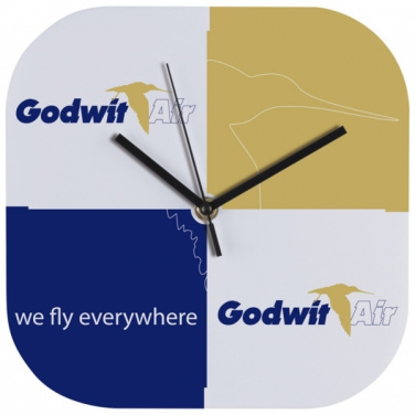 Logo trade promotional gifts image of: Wall clock with all over clock face BEL AIR