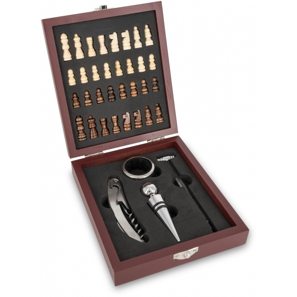 Logotrade promotional giveaways photo of: Chess wine set SAN GIMIGNANO