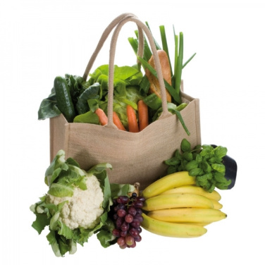 Logo trade corporate gifts image of: Jute bag, big HANNOVER