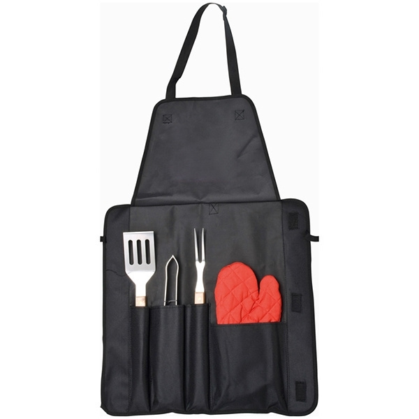 Logo trade promotional giveaway photo of: Barbecue set AURORA