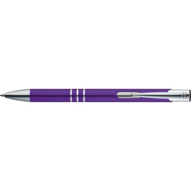Logo trade promotional gifts picture of: Metal ballpen ASCOT