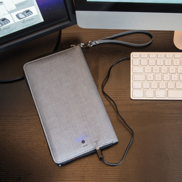 Logo trade promotional gifts image of: Travel folder with power bank Almera