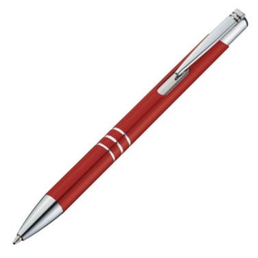 Logo trade promotional gifts picture of: Metal ballpen ASCOT