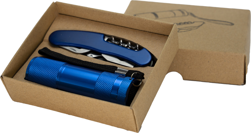 Logo trade promotional product photo of: Set torch and pocket knife DOVER