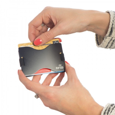 Logo trade promotional merchandise picture of: RFID card holder GLADSTONE