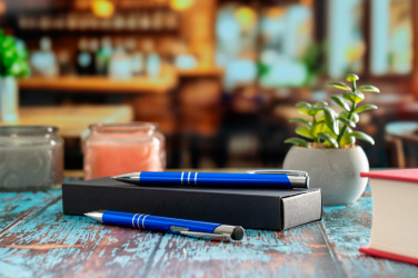 Logotrade promotional gift image of: Metal writing set CLAREMONT