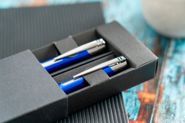Logo trade corporate gift photo of: Metal writing set CLAREMONT