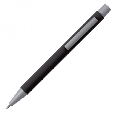 Logo trade promotional merchandise image of: Metal ballpen soft touch ABU DHABI
