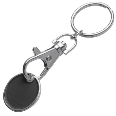 Logo trade promotional merchandise picture of: Keyring with shopping coin ARRAS