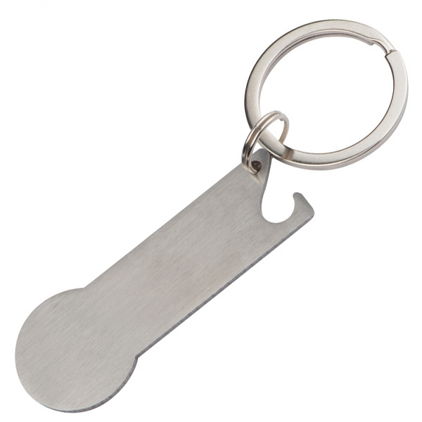 Logotrade advertising product image of: Keyring with shopping cart chip STICKIT