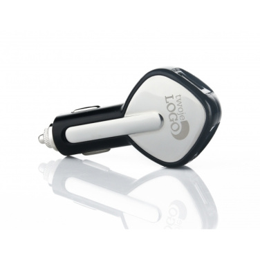 Logo trade corporate gifts picture of: Dual USB Car Charger