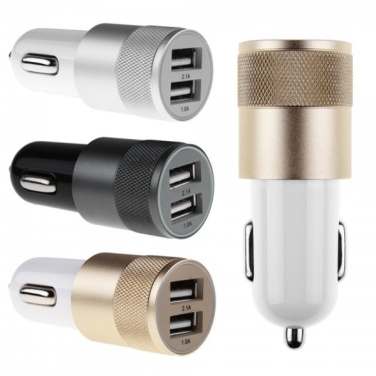 Logo trade promotional products picture of: Metal car charger