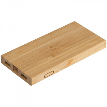 Logo trade promotional items image of: Bamboo power bank KATOWICE