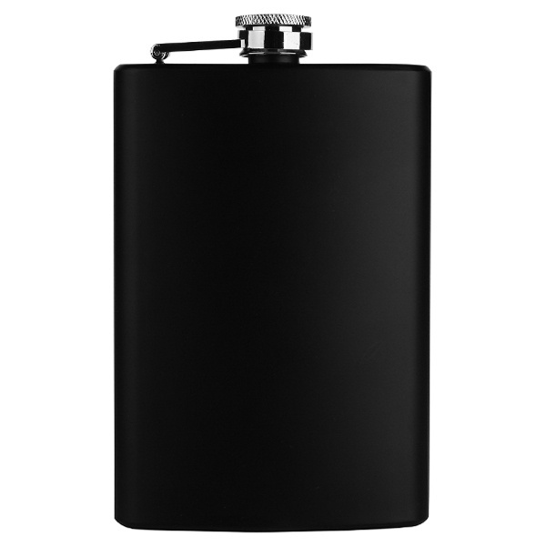 Logotrade business gifts photo of: Hip flask OLYMPOS Schwarzwolf