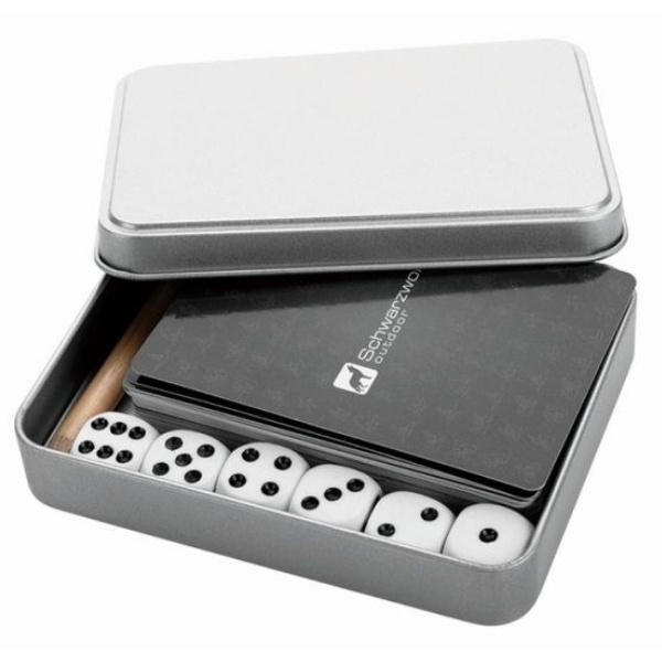 Logo trade promotional gifts picture of: Games set YARRA Schwarzwolf