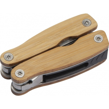 Logo trade promotional merchandise picture of: Multifunction tool bamboo LEEDS