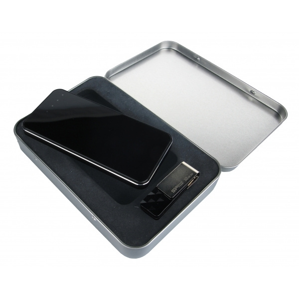 Logo trade promotional merchandise image of: Metal box