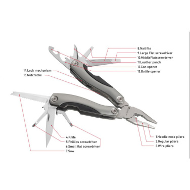 Logotrade promotional merchandise image of: Multitool ARMADOR NEW Black Schwarzwolf