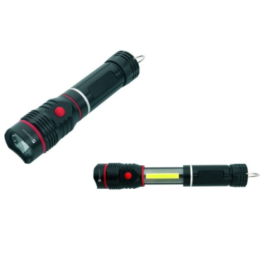 Logotrade promotional giveaway image of: Flashlight BIWA Schwarzwolf
