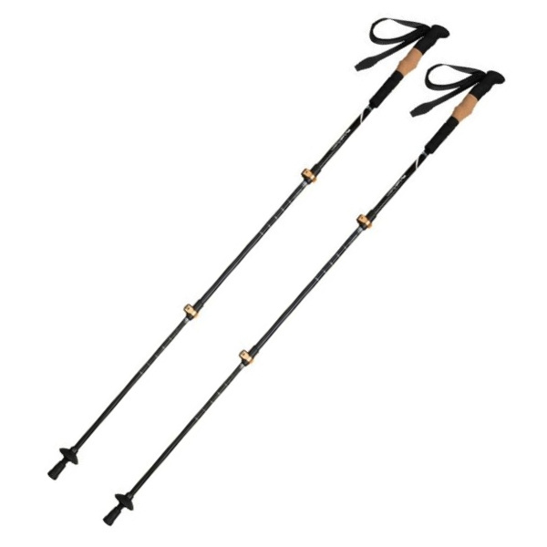 Logo trade corporate gift photo of: Trekking poles DENALI Schwarzwolf