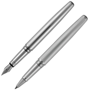 Logotrade promotional giveaway image of: Writing set fountain pen & roller CHRISTOPHE Pierre Cardin