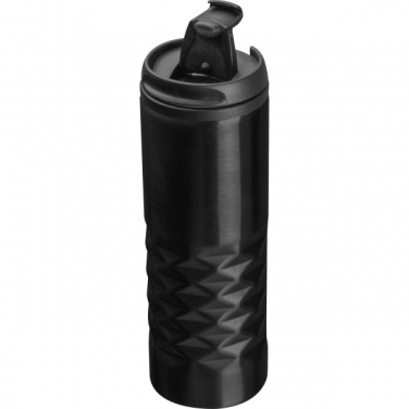 Logo trade corporate gifts picture of: Thermal stainless steel mug SANTANDER 500 ml