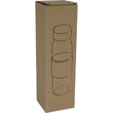 Logo trade promotional gift photo of: Glass bottle SKOPJE 500 ml
