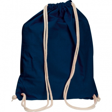 Logo trade promotional merchandise image of: Cotton gym bag CARLSBAD