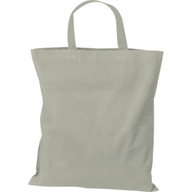 Logo trade promotional giveaway photo of: Cotton bag with short handles BREGENZ