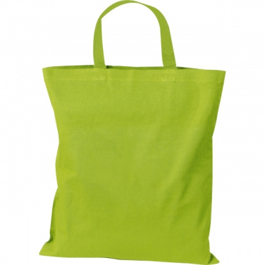 Logo trade promotional item photo of: Cotton bag with short handles BREGENZ
