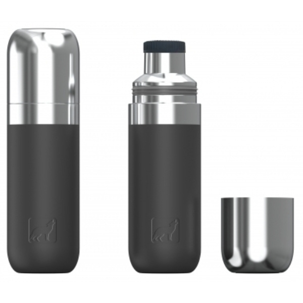 Logotrade business gift image of: Vacuum bottle DINARA Schwarzwolf