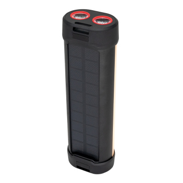 Logo trade promotional giveaway photo of: Solar flashlight with power bank, ES982