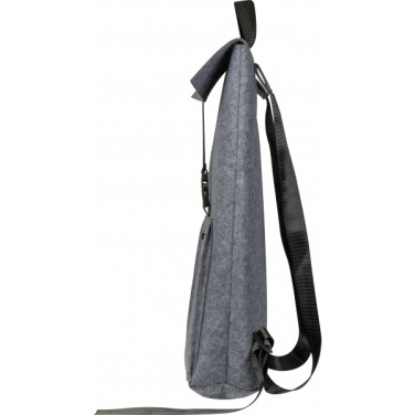 Logo trade promotional products image of: RPET Felt Backpack BIRMINGHAM