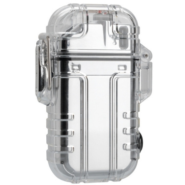 Logo trade promotional merchandise picture of: Electrical lighter CALBUCO Schwarzwolf