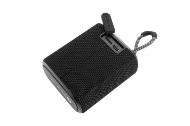Logo trade promotional giveaway photo of: Waterproof bluetooth speaker HARDEOL Schwarzwolf