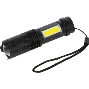 Logo trade advertising products picture of: Rechargeable flashlight AARHUS
