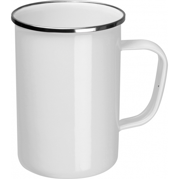 Logo trade promotional item photo of: Enamel cup Adelaine