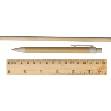 Logo trade business gifts image of: Writing set Teresina