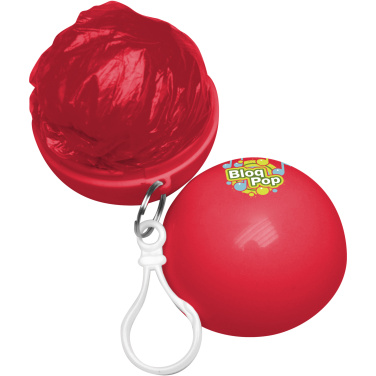 Logo trade promotional products picture of: Xina rain poncho in storage ball with keychain