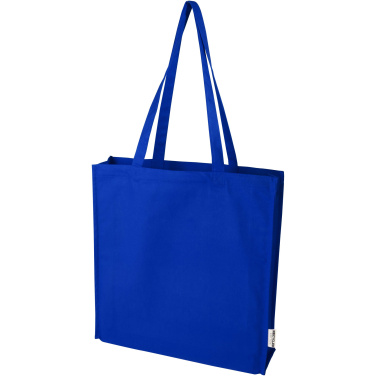 Logo trade corporate gifts picture of: Florida 270 g/m² GRS recycled gusset tote bag 14L